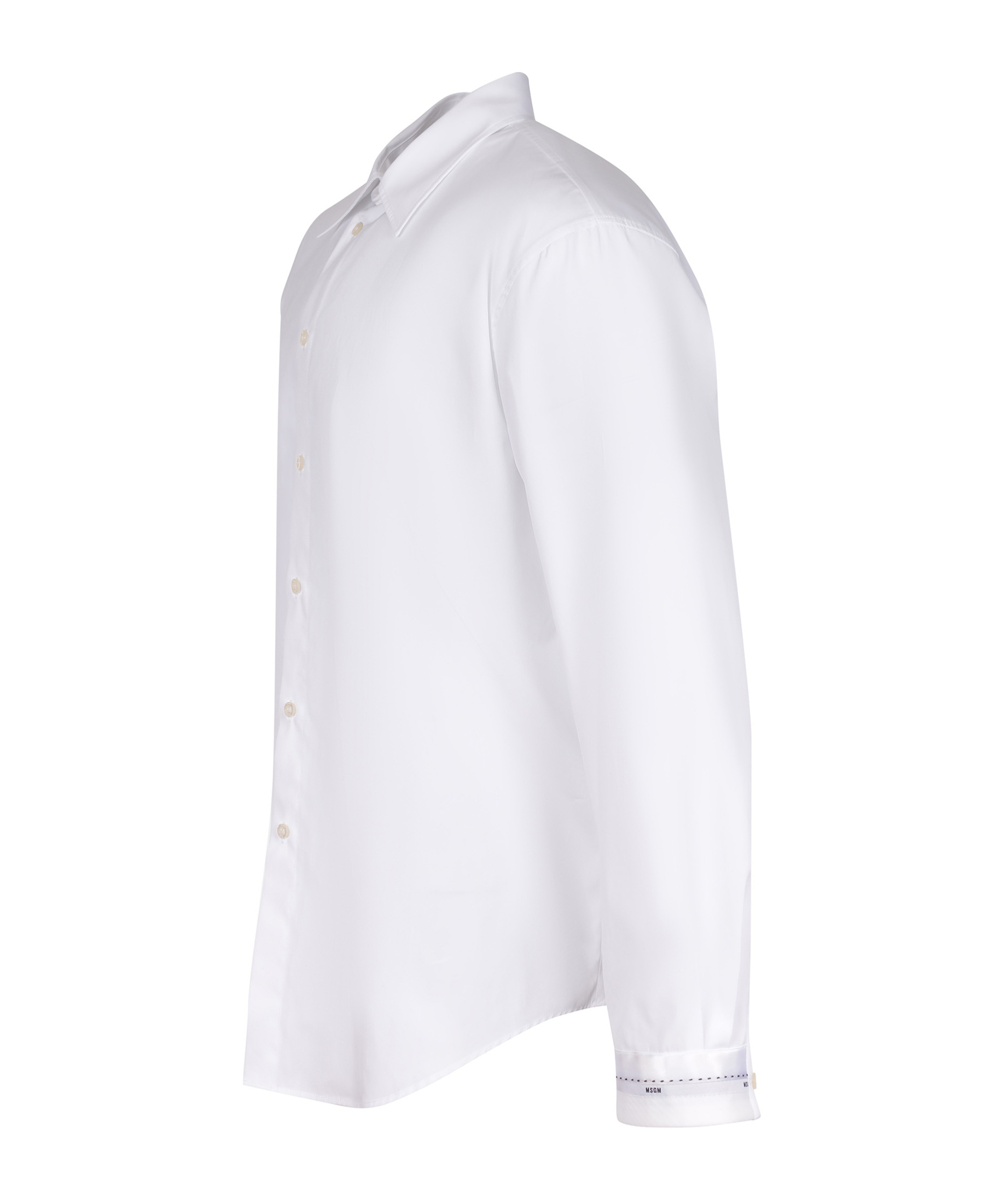 Msgm Long Sleeve Shirt In White