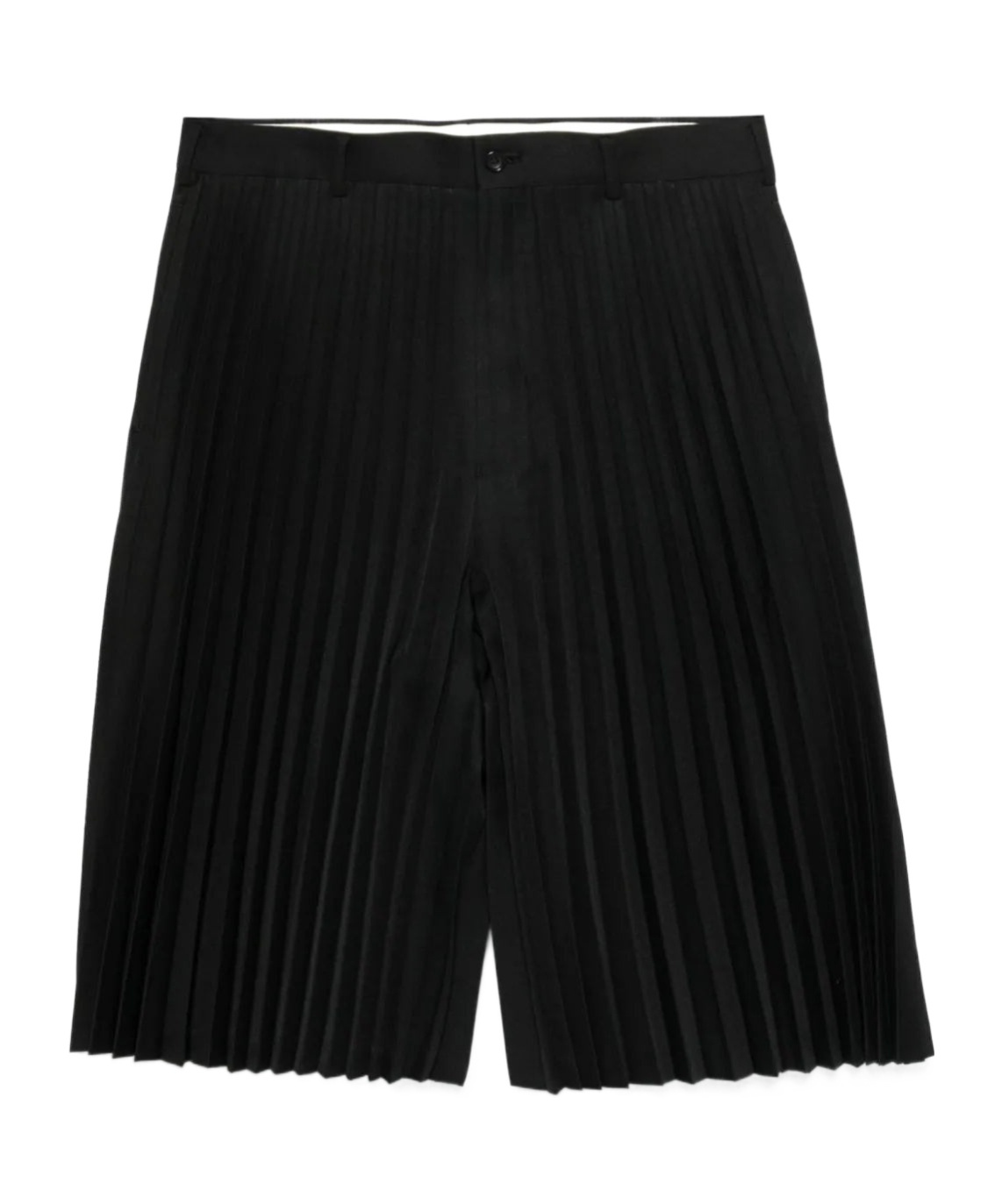 Comme Des Garçons Pleated Shorts In Black
