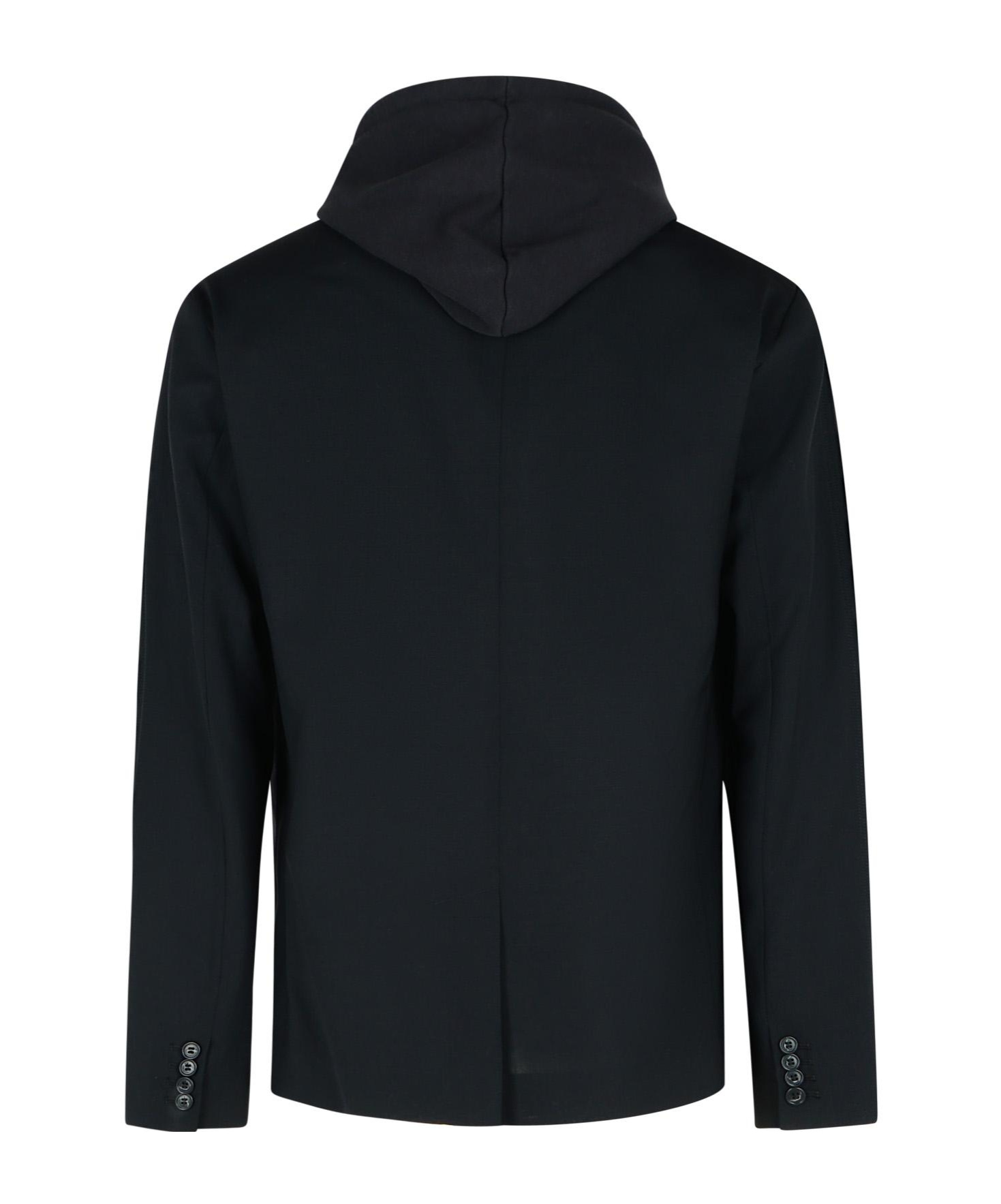 Mm6 Maison Margiela Numbers-motif Hoodie In Black