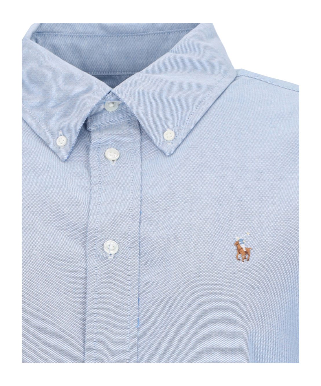 Polo Ralph Lauren Tailored Cotton Button-front Shirt In Blue