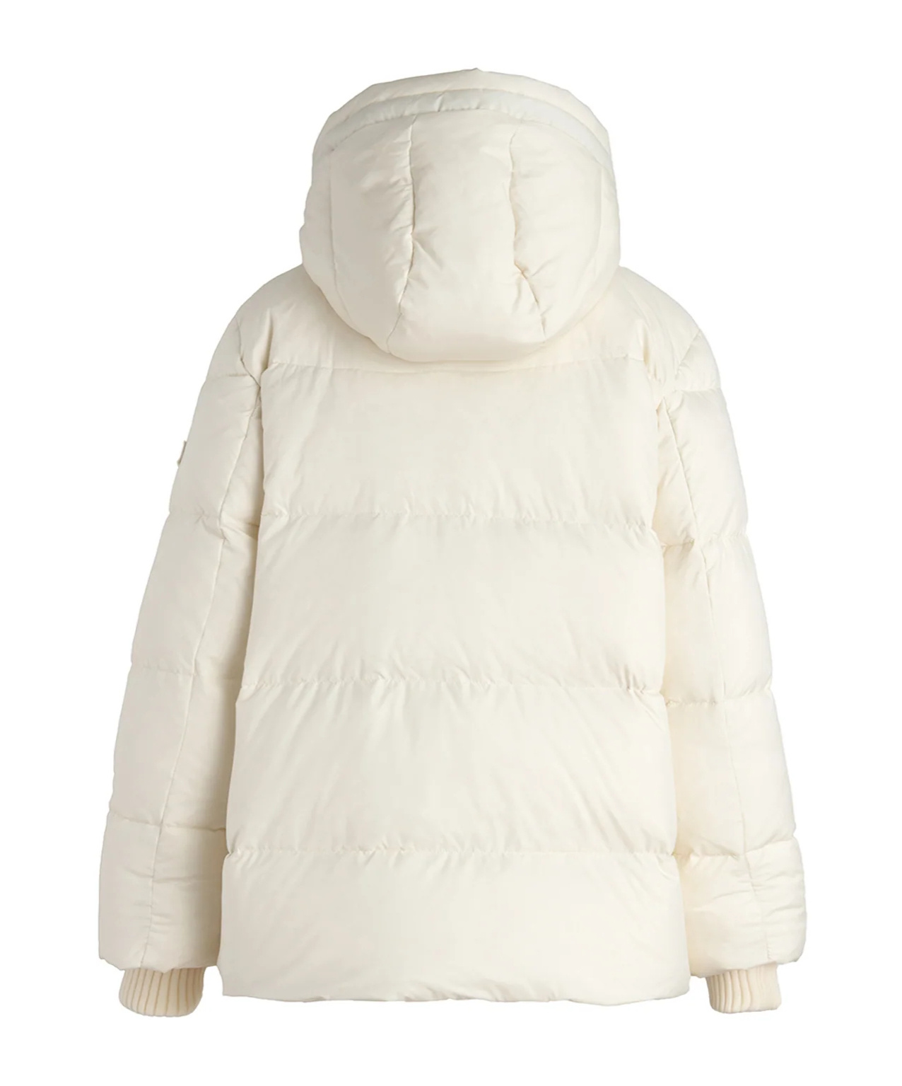 Tatras Cozy Quilted Hooded Coat Drawstring In White