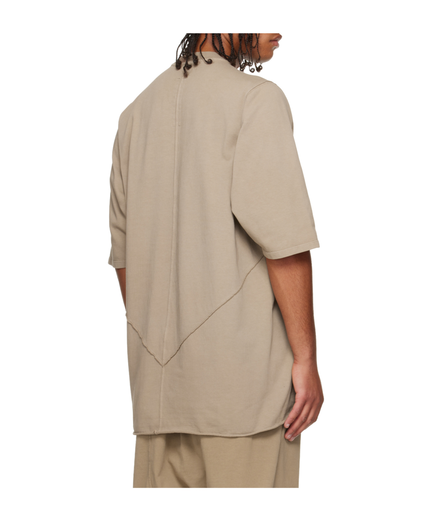 Rick Owens Drkshdw Concordians Jumbo Short-sleeve T-shirt In Neutral