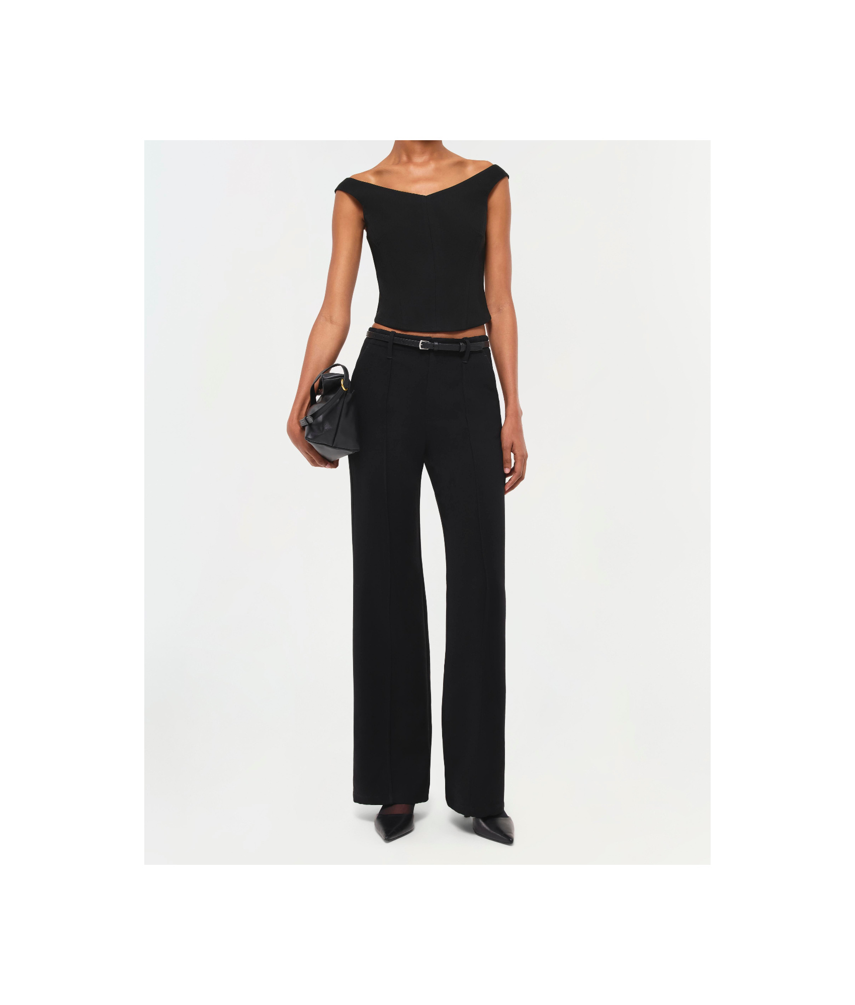 Simkhai Belt-loop Casual Pants In Black
