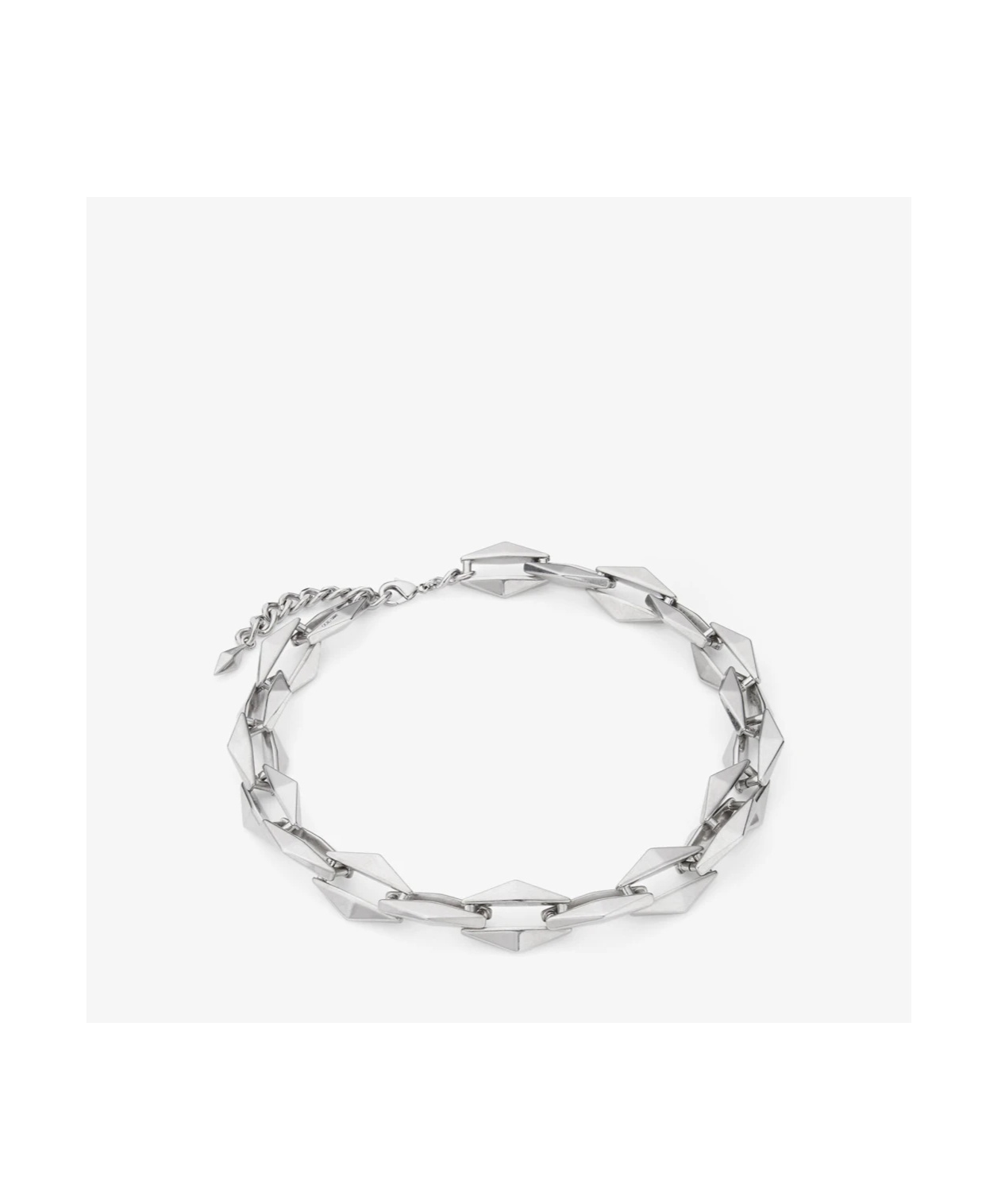 Jimmy Choo 'linkage De Diamant' Necklace In White