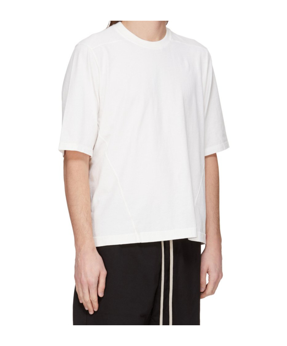 Rick Owens Drkshdw Crew-neck Cotton T-shirt In White