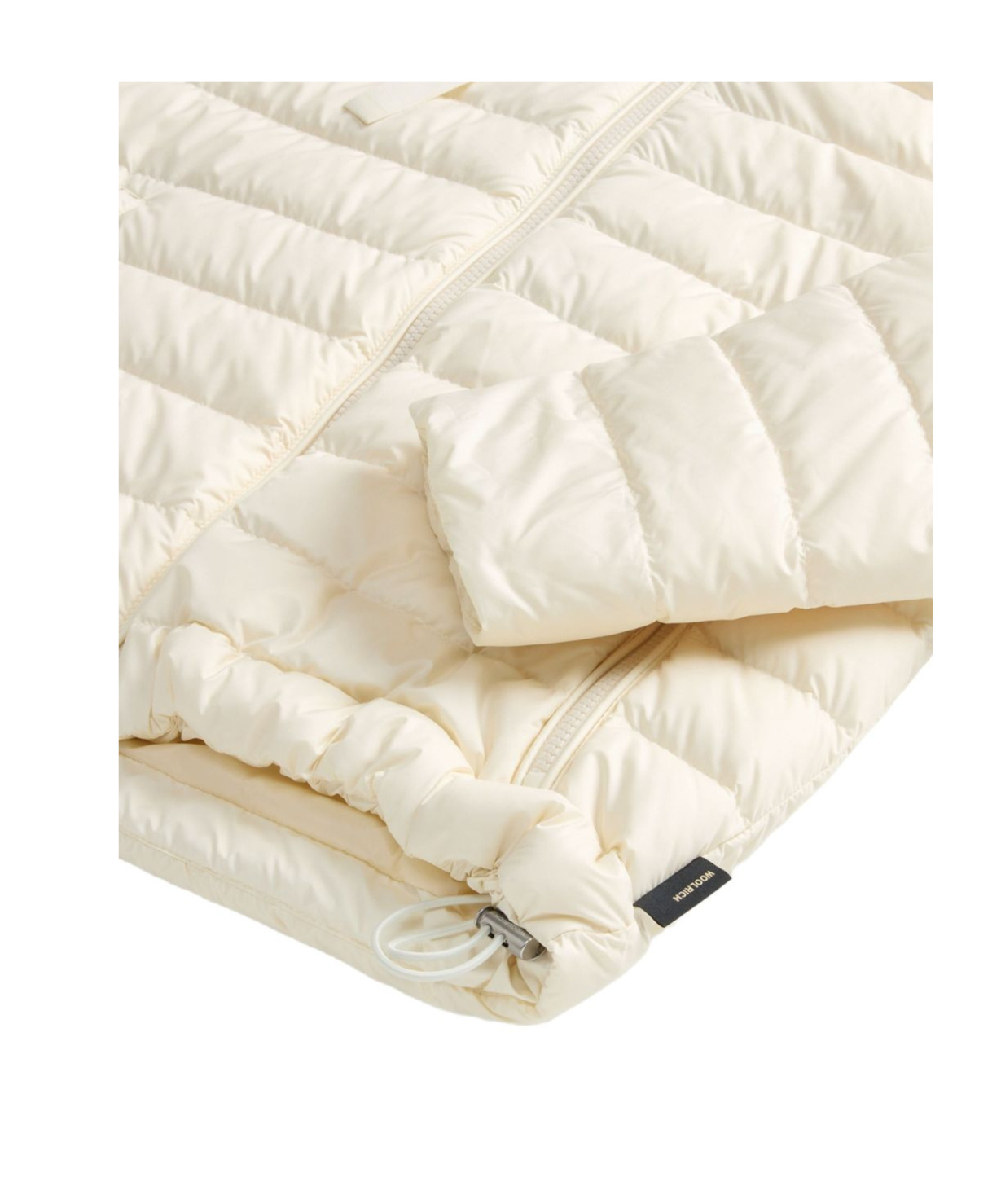 Shop Woolrich Quilted Hooded Jacket In White