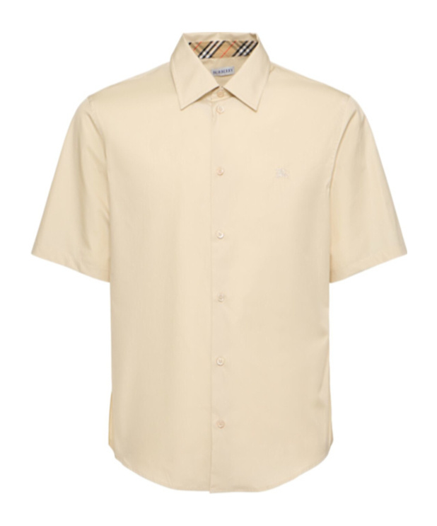 Burberry Regular Fit Cotton Short Sleeve Shirt