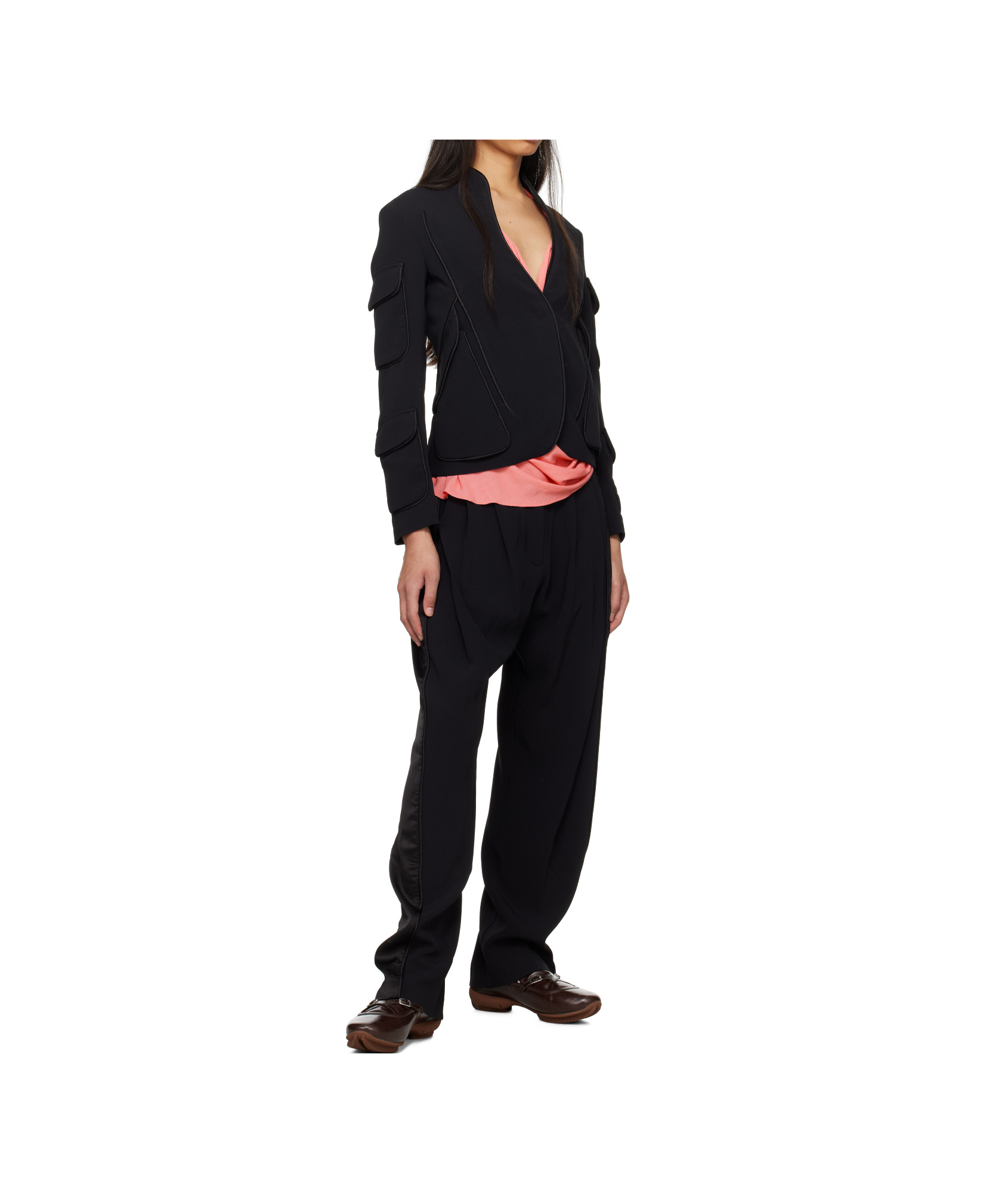 Kiko Kostadinov Black Cauda Tailored Blazer In Black
