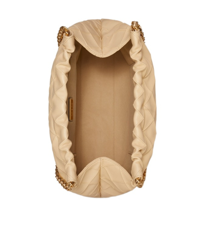 Tory Burch Fleming Drawstring Shoulder Bag In Yellow