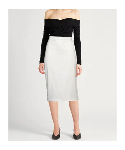 Max Mara Denim Skirts In White