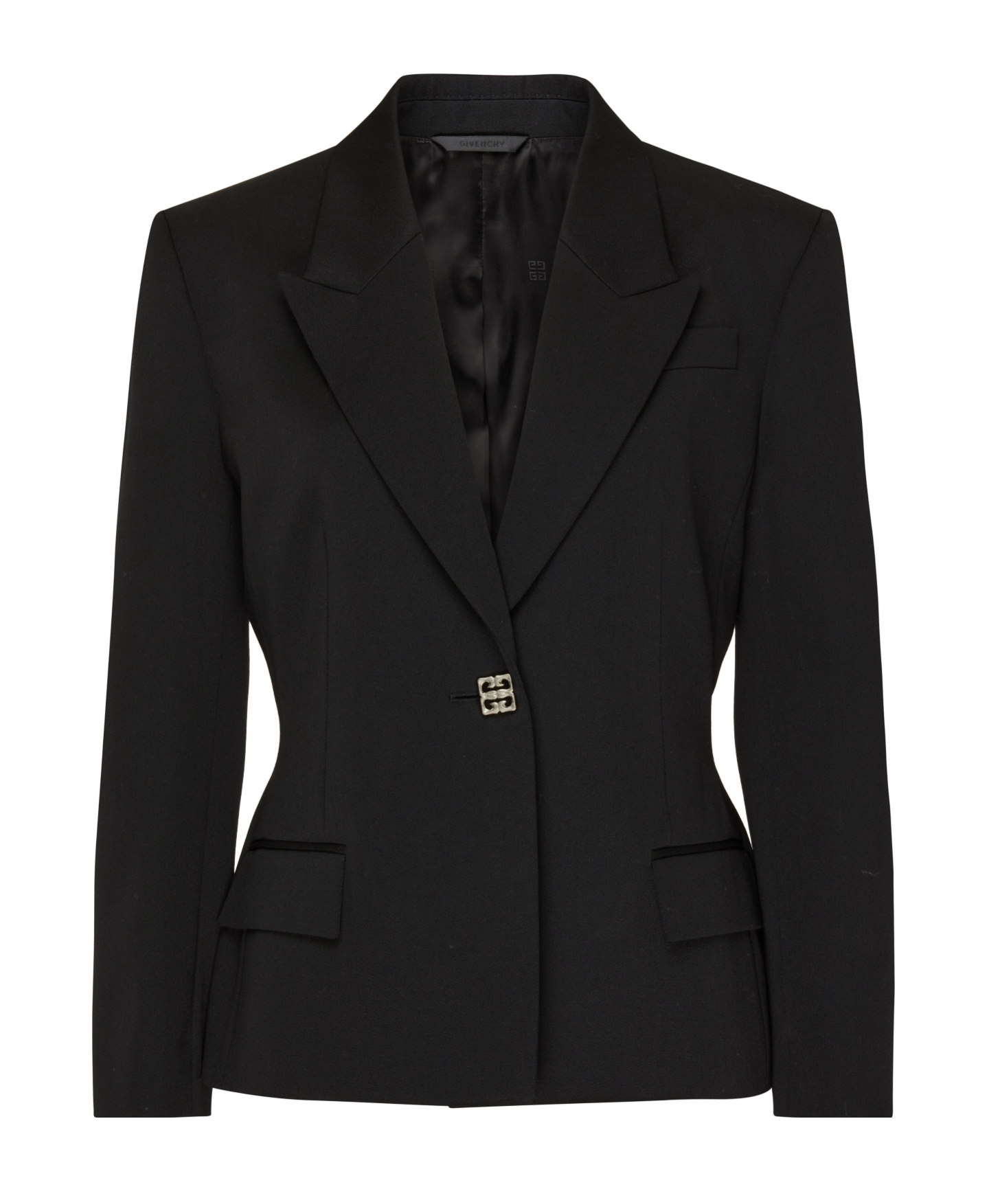 Givenchy Jacket In Wool With 4g Liquid Detail In Black