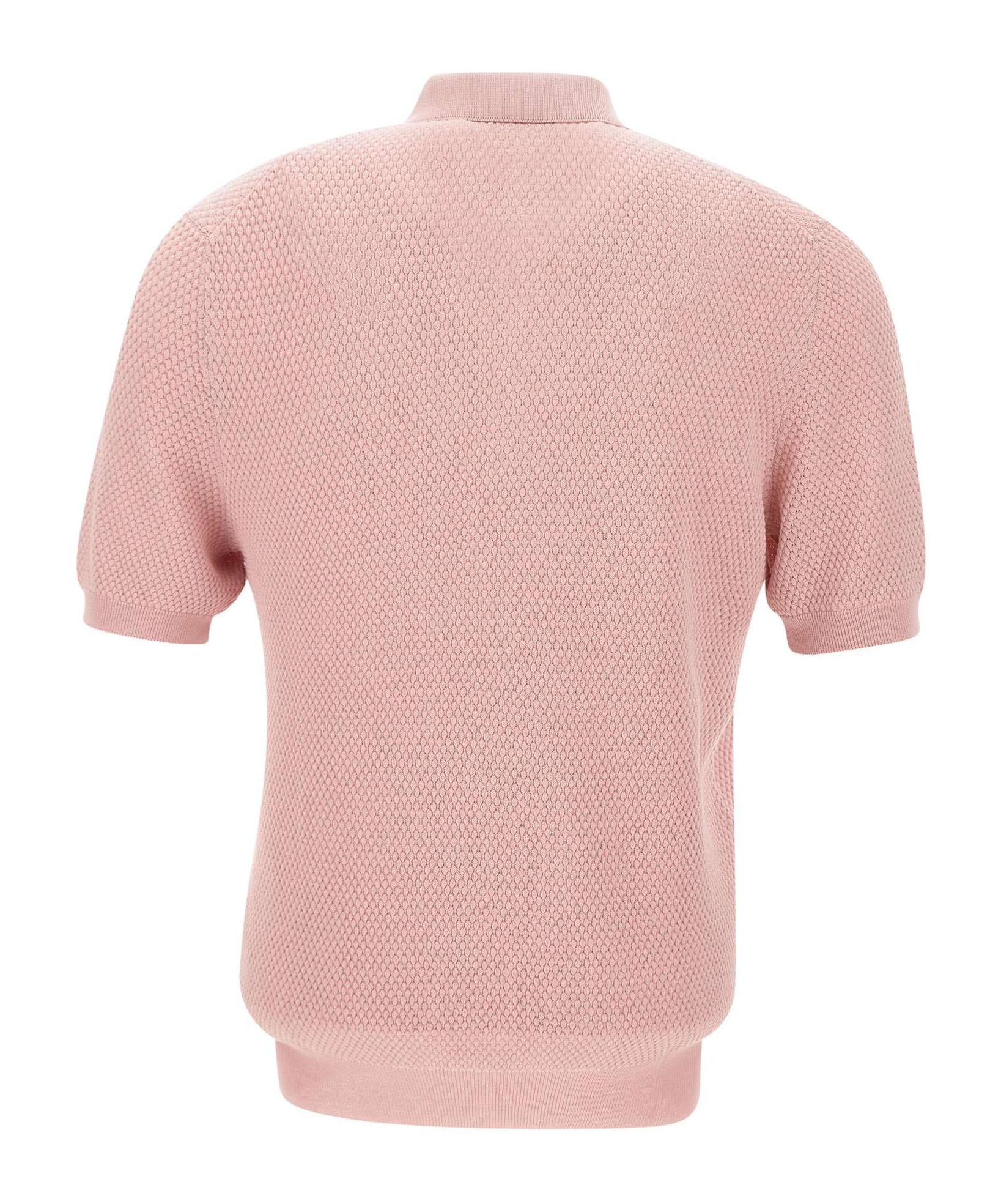 Gran Sasso Classic Polo Knitting Pattern In Pink