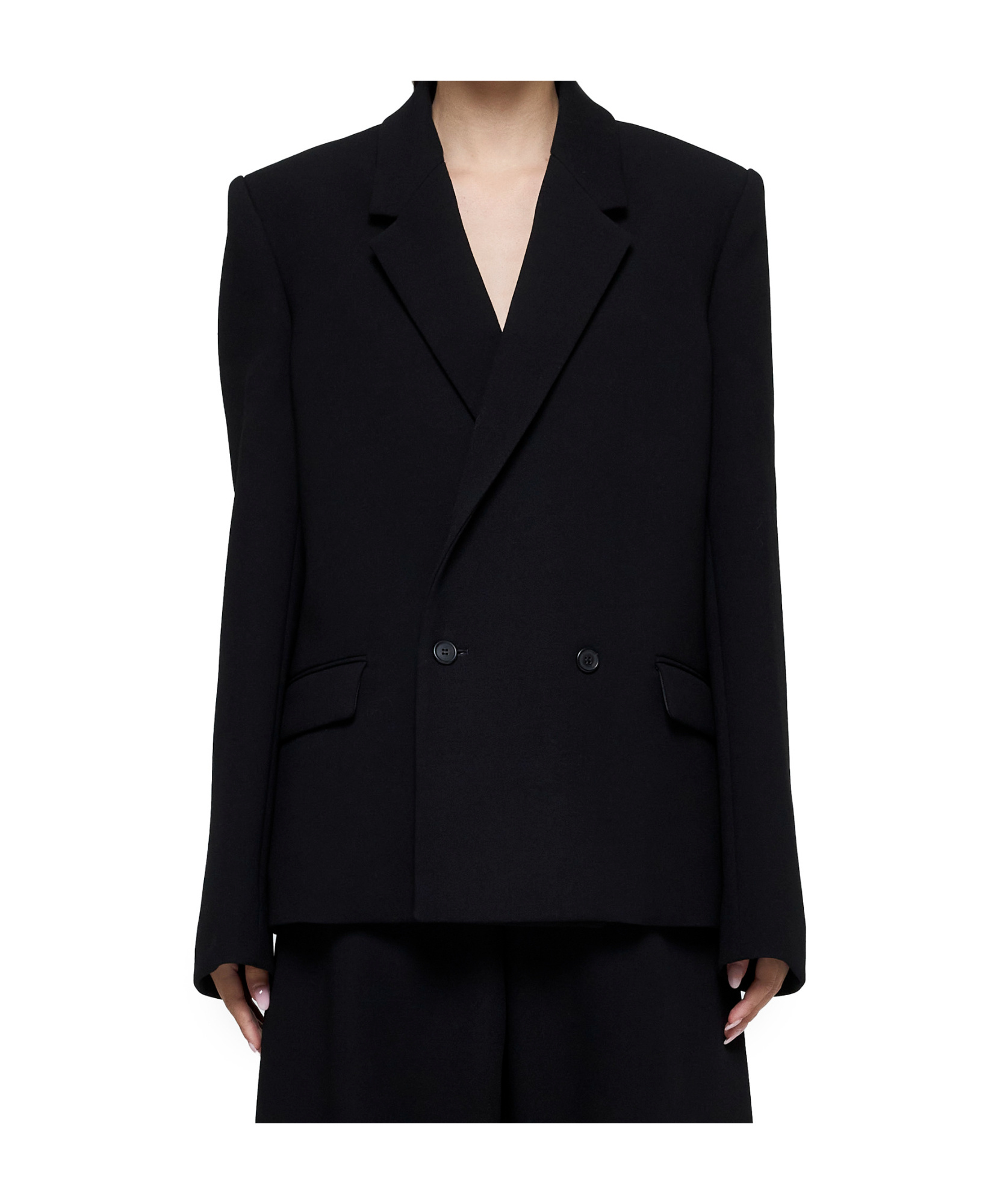 Shop Wardrobe.nyc Accumulator Nyc X Hayley Bieber Suit Coat In Black