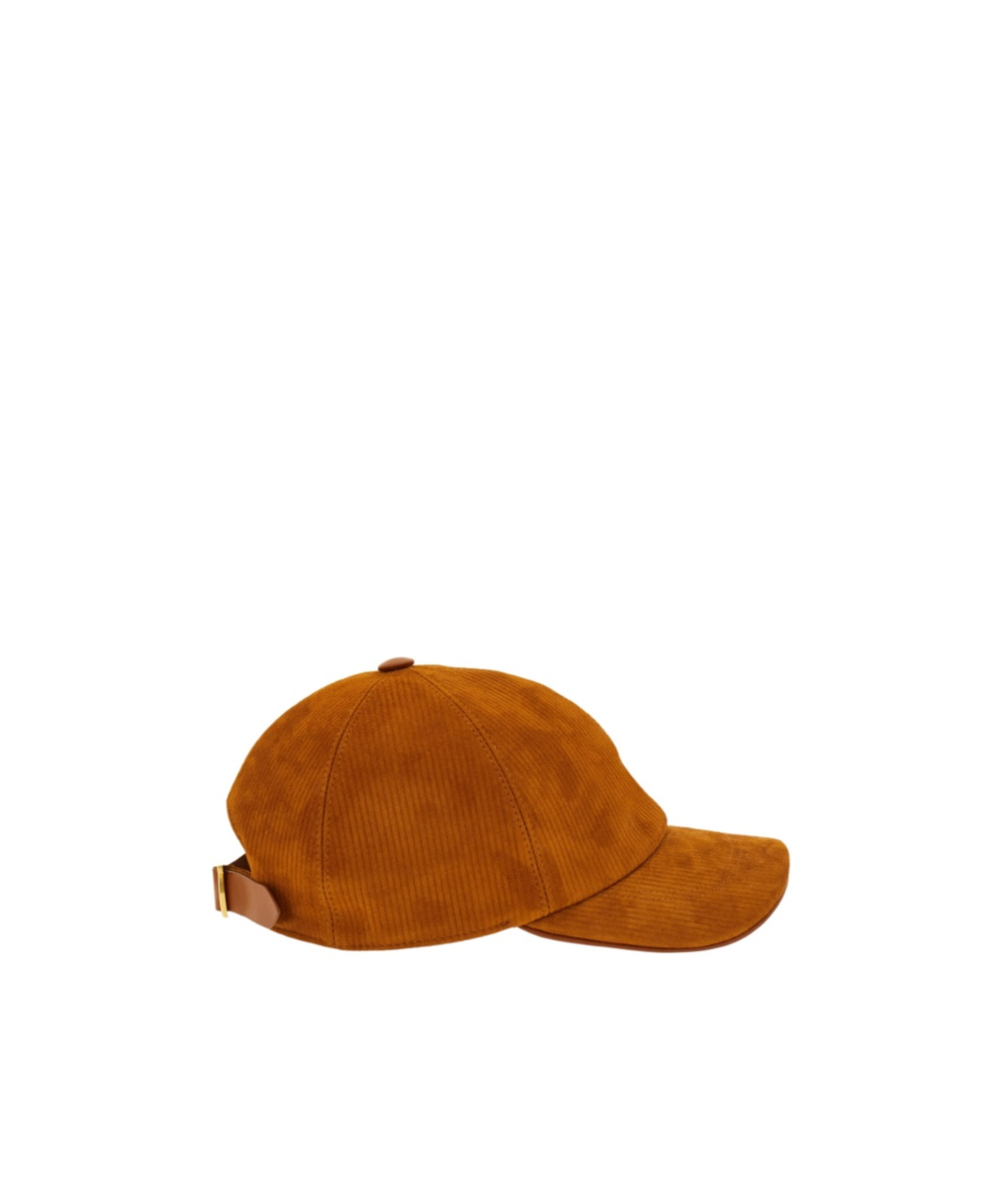 Ferragamo Corduroy Baseball Cap In Brown