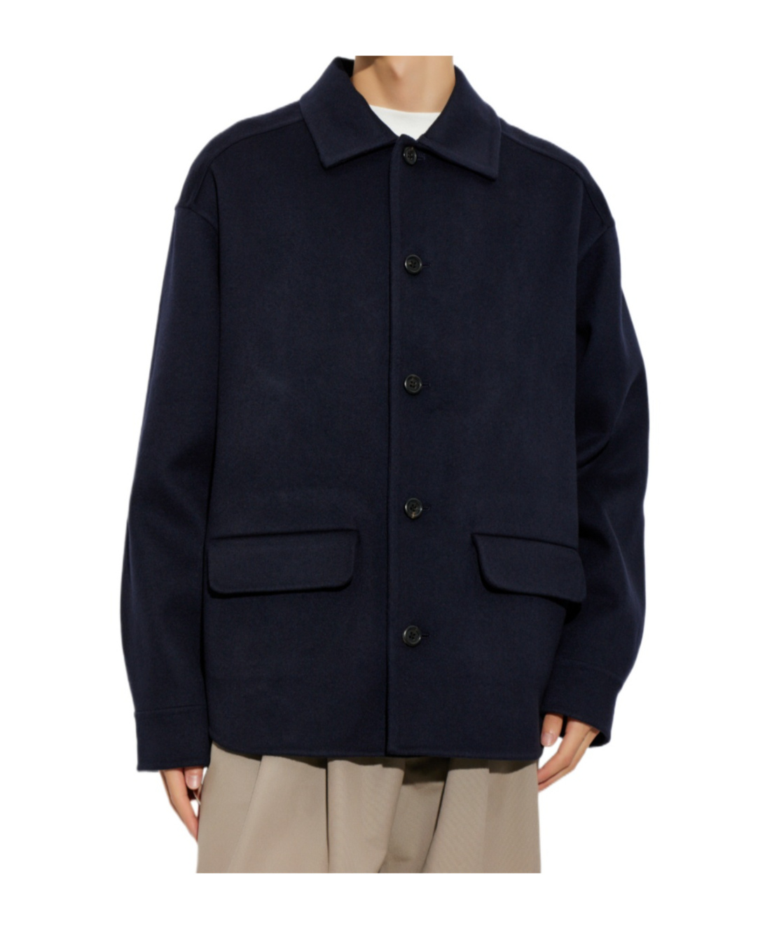 Marni Button-up Flap-pocket Coat In Blue