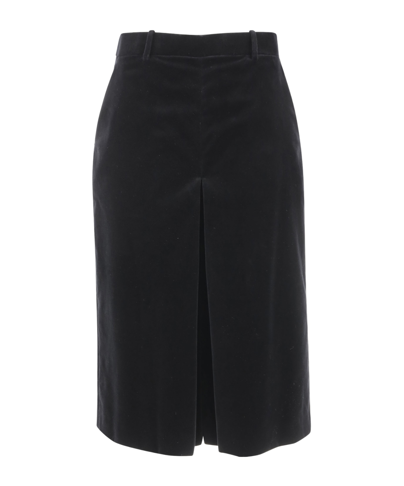 Saint Laurent Shiny Gabardine Skirt Skirts Black In Black
