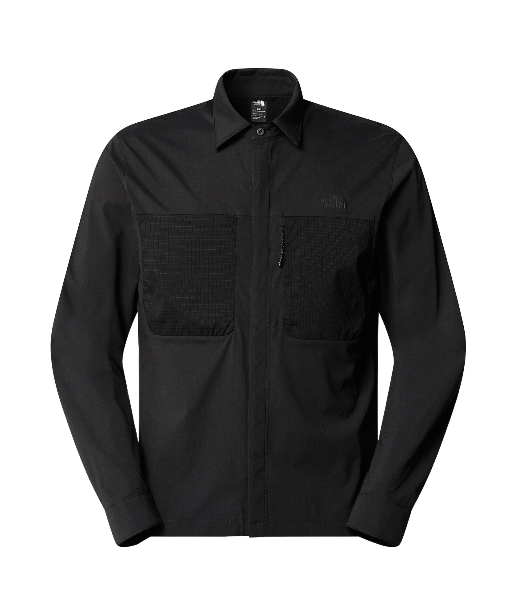 The North Face Mens Lightrange Long-sleeve Shirt In Tnf Black