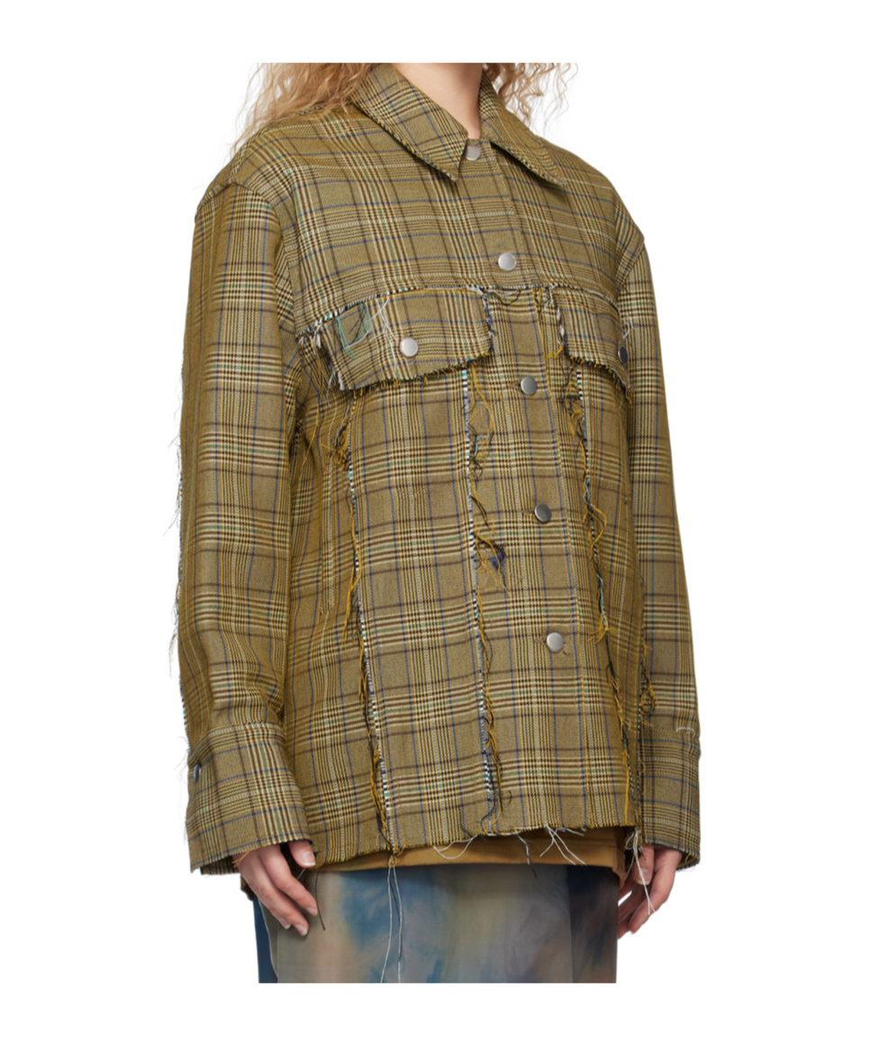 Song For The Mute Houndstooth Casual Jacket In Multi