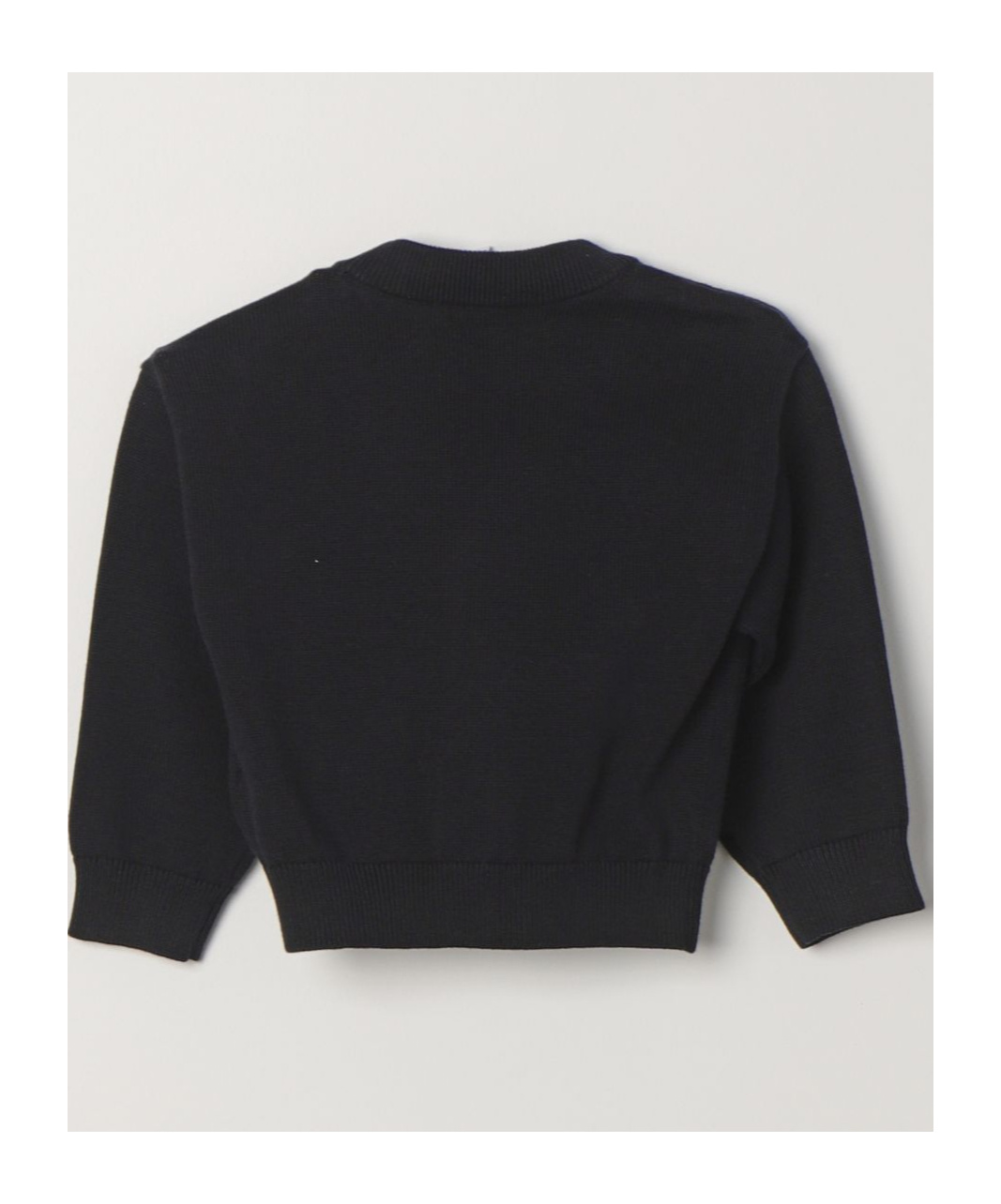 Emporio Armani Logo-jacquard Button-up Cardigan In Black