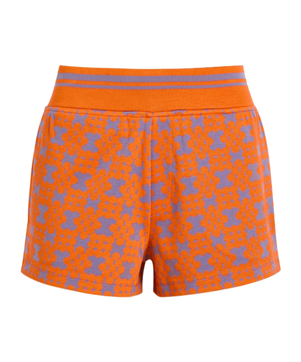 Dries Van Noten Hegga Patterned Knit Shorts In Orange