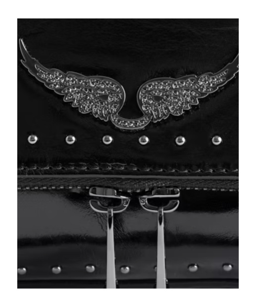 Zadig & Voltaire Zadig  Voltaire Studded Shoulder Bag In Black