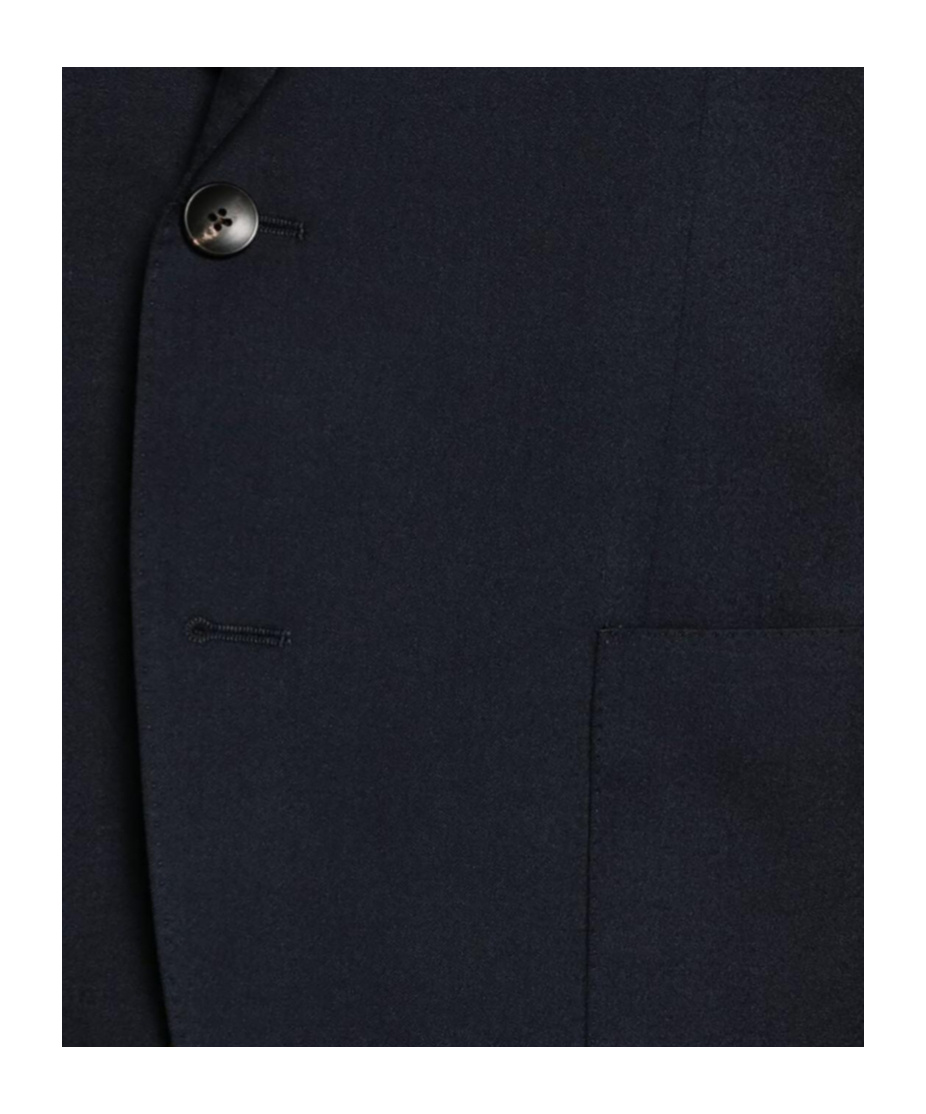 Lardini Single-breasted Twill Blazer In Blue