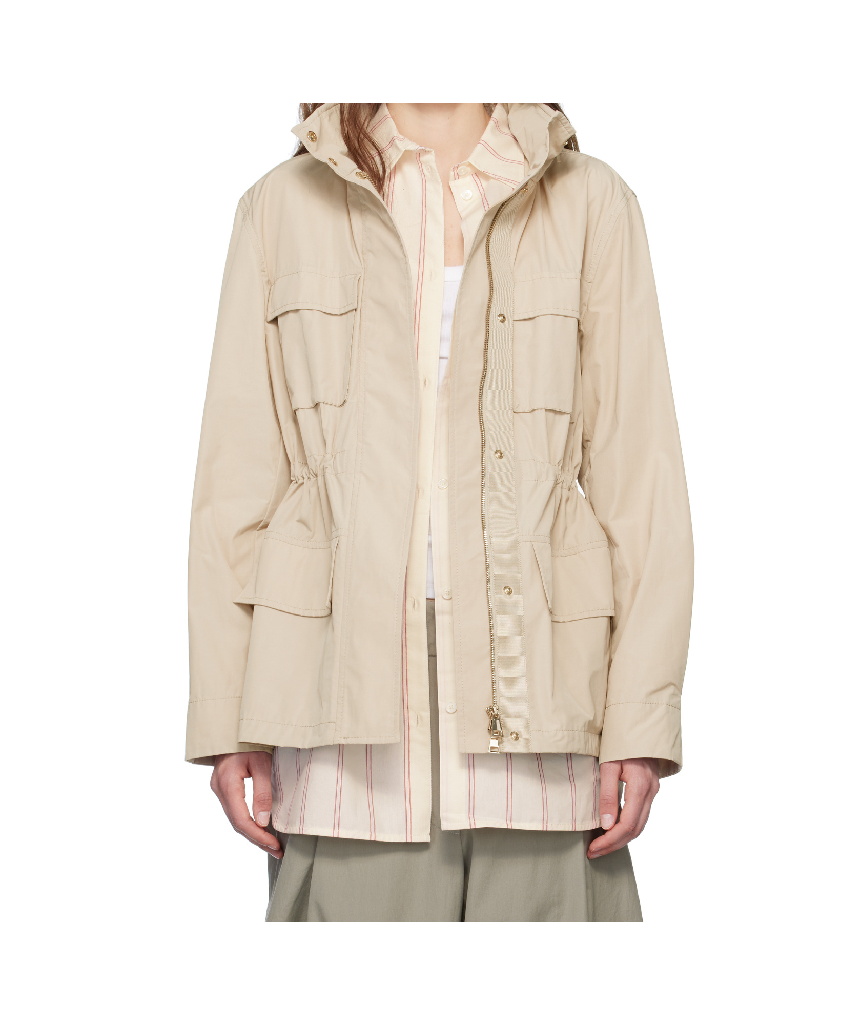 Moncler Beige Agax Jacket In Beige