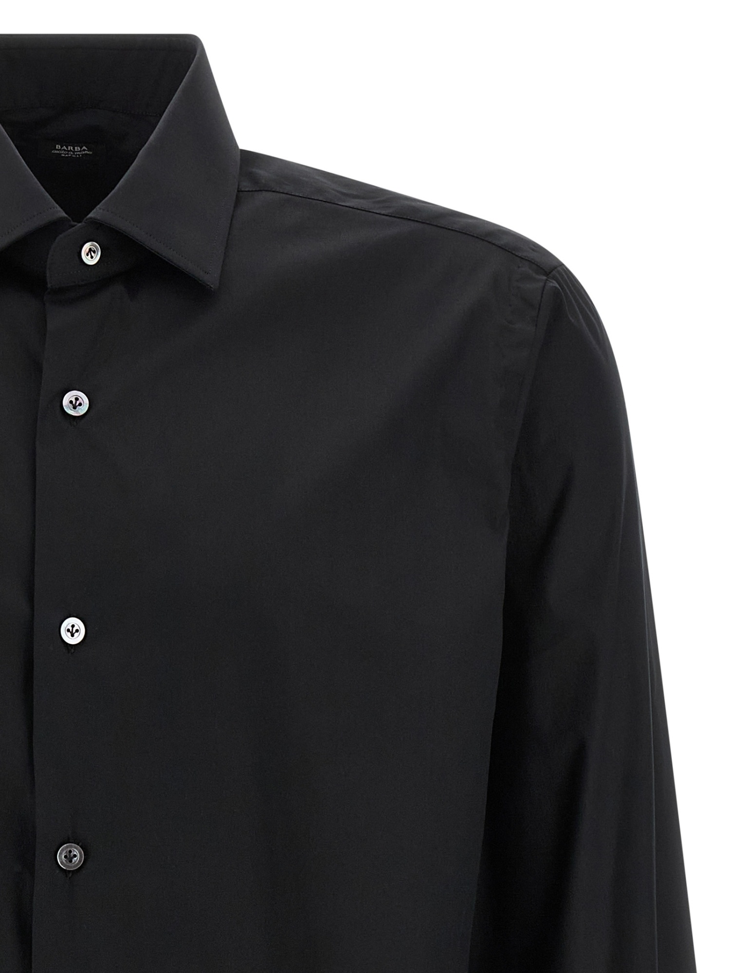 Barba Napoli Barba Stretch Poplin Shirt In Animal Print