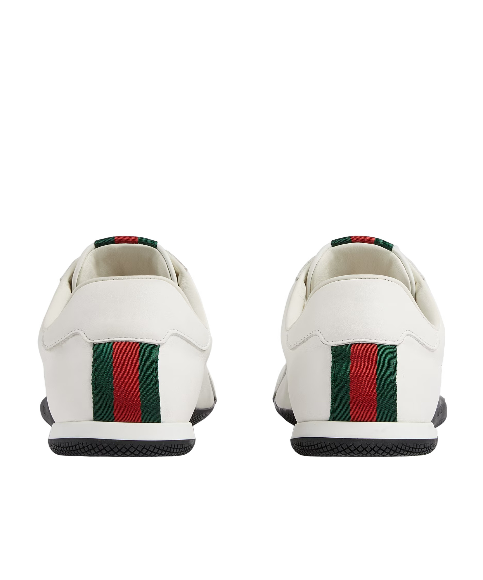 Gucci Shift Leather Sneakers In White