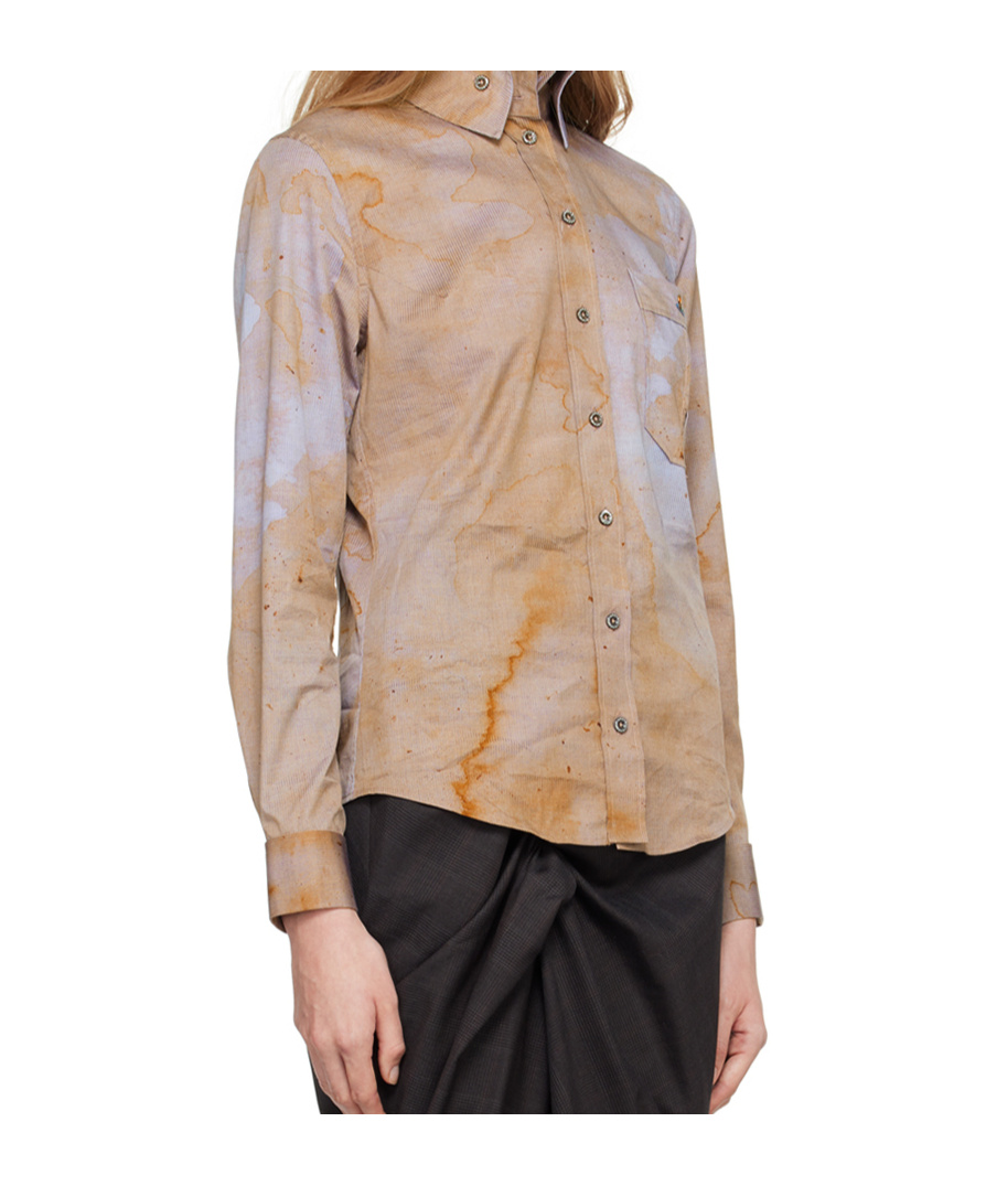 Vivienne Westwood Ssense Exclusive Capsule Brown Classic Krall Shirt In Brown