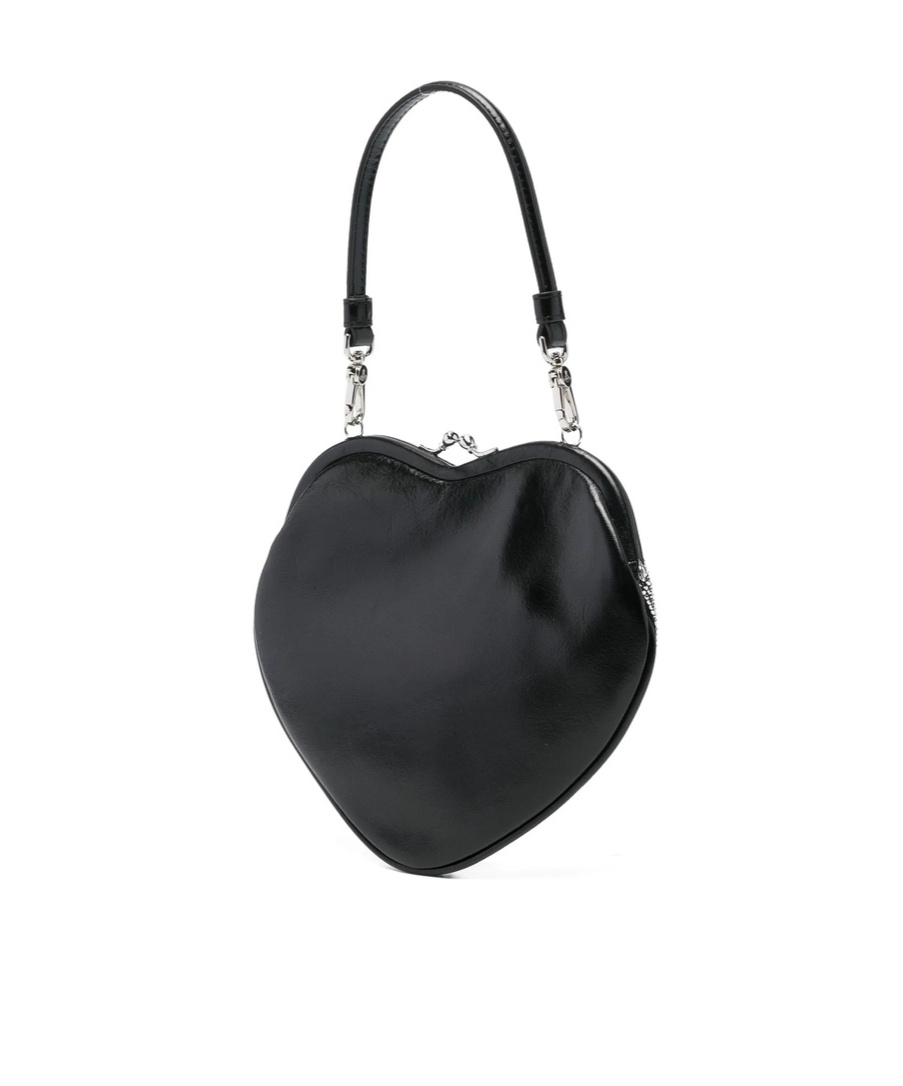 Vivienne Westwood Heart-shaped Crystal-embellished Clutch Bag In Gray