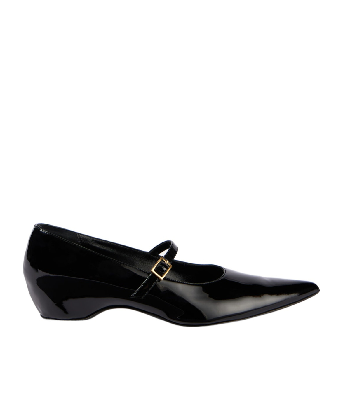 Khaite Sybil Patent Leather Mary Jane Flats In Black