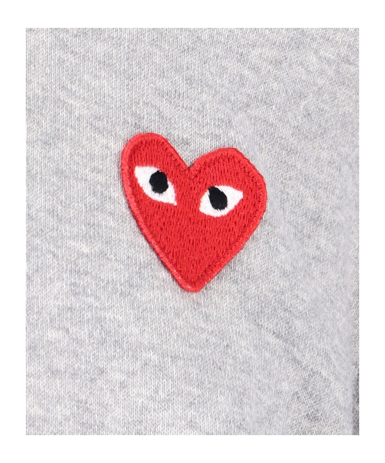 COMME DES GARÇONS HEART-MOTIF COTTON HOODIE 