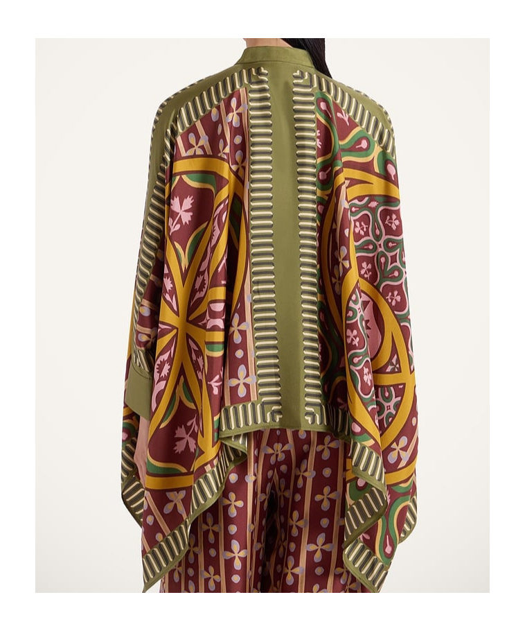Shop La Doublej Eclipse Placée Yellow In Silk Twill