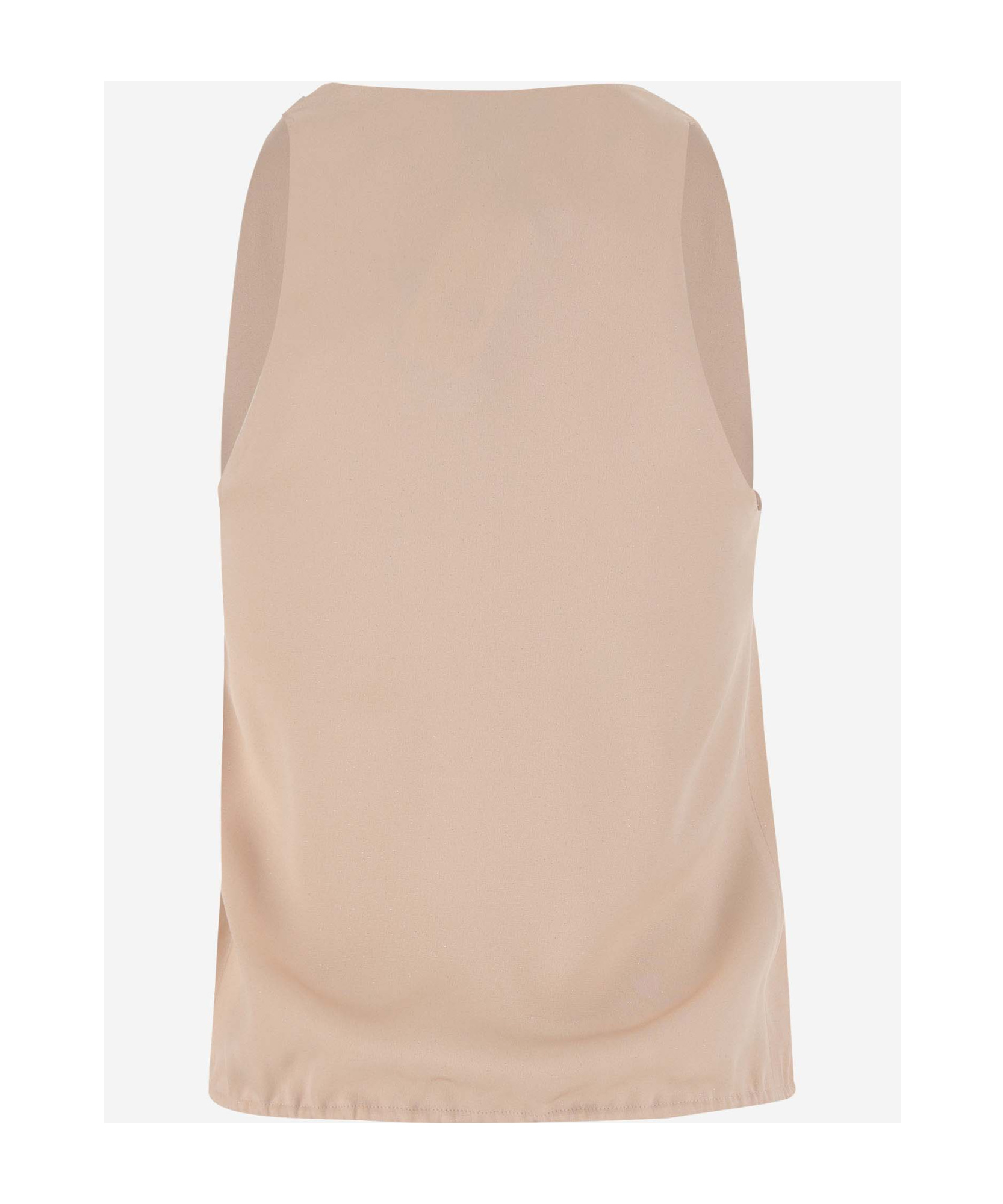 Giorgio Armani Silk Tank Top In Nude