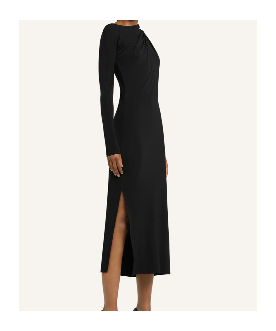 Courrèges Courreges Women Long One-shoulder Dress In Black