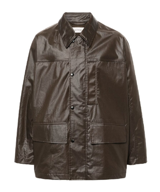 Lemaire Snap-buttoned Rain Jacket In Black