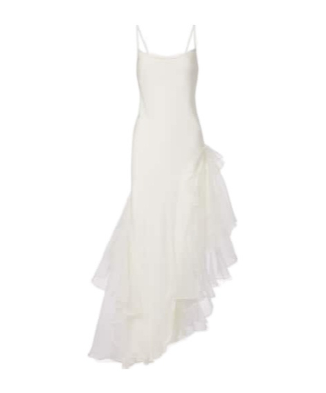 Sir Ruffled Dress In White