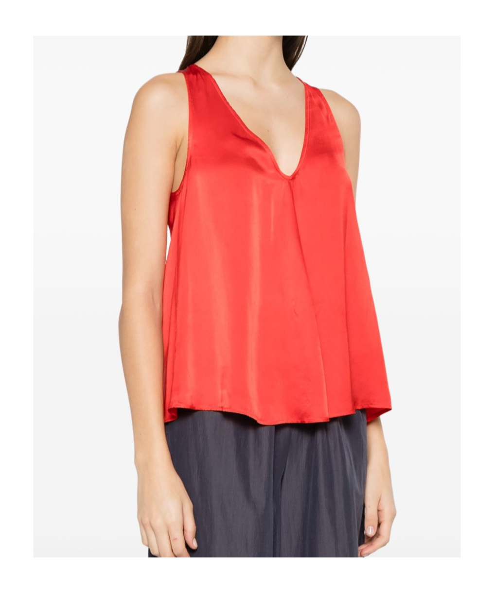 Shop Forte Forte Elegant V-neck Top In Silk