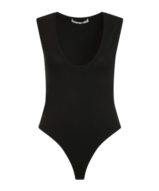 Philosophy Di Lorenzo Serafini Stretch Knitted Bodysuit In Black