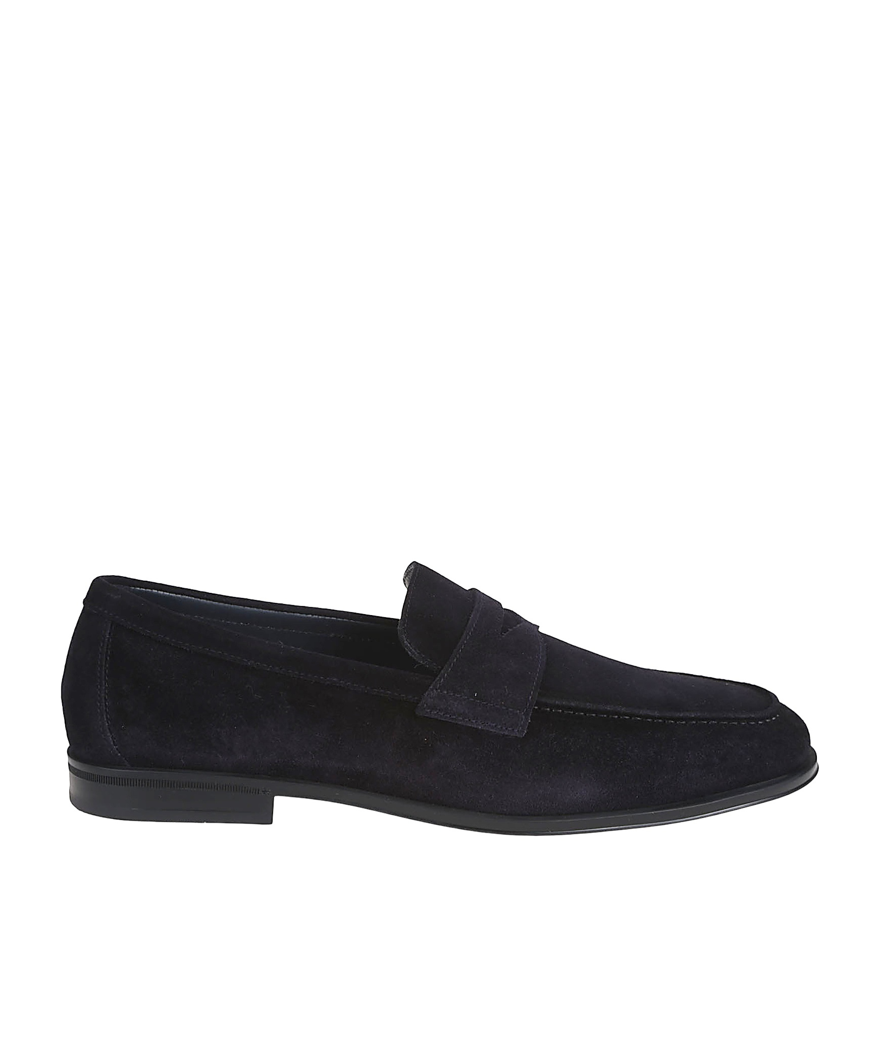 Doucal's 'standford' Black Slip-on Loafers In Black