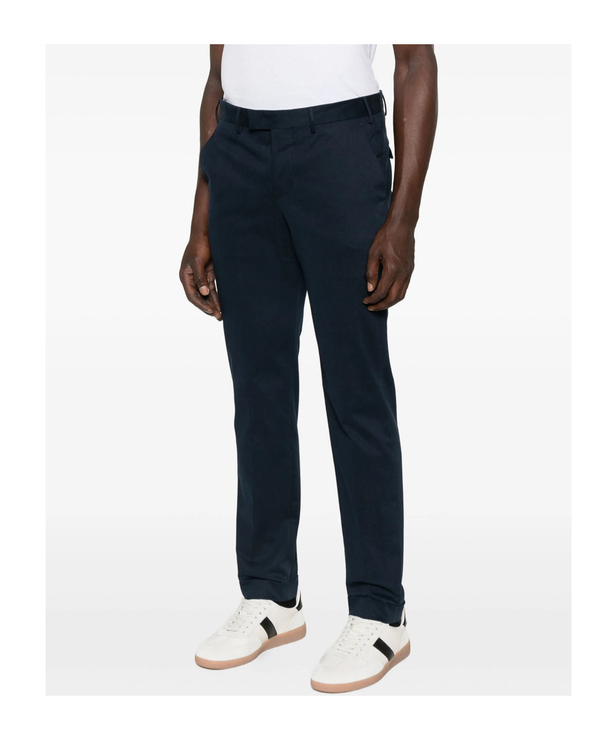 Lardini Pressed-crease Trousers In Black