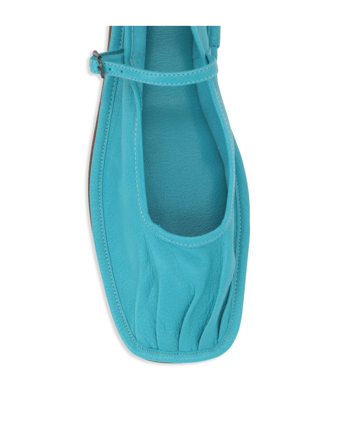 Hereu Dansa Mary Jane Ballet Flats In Turquoise