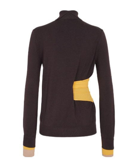 Shop Fendi Asymmetric Sweater In Black