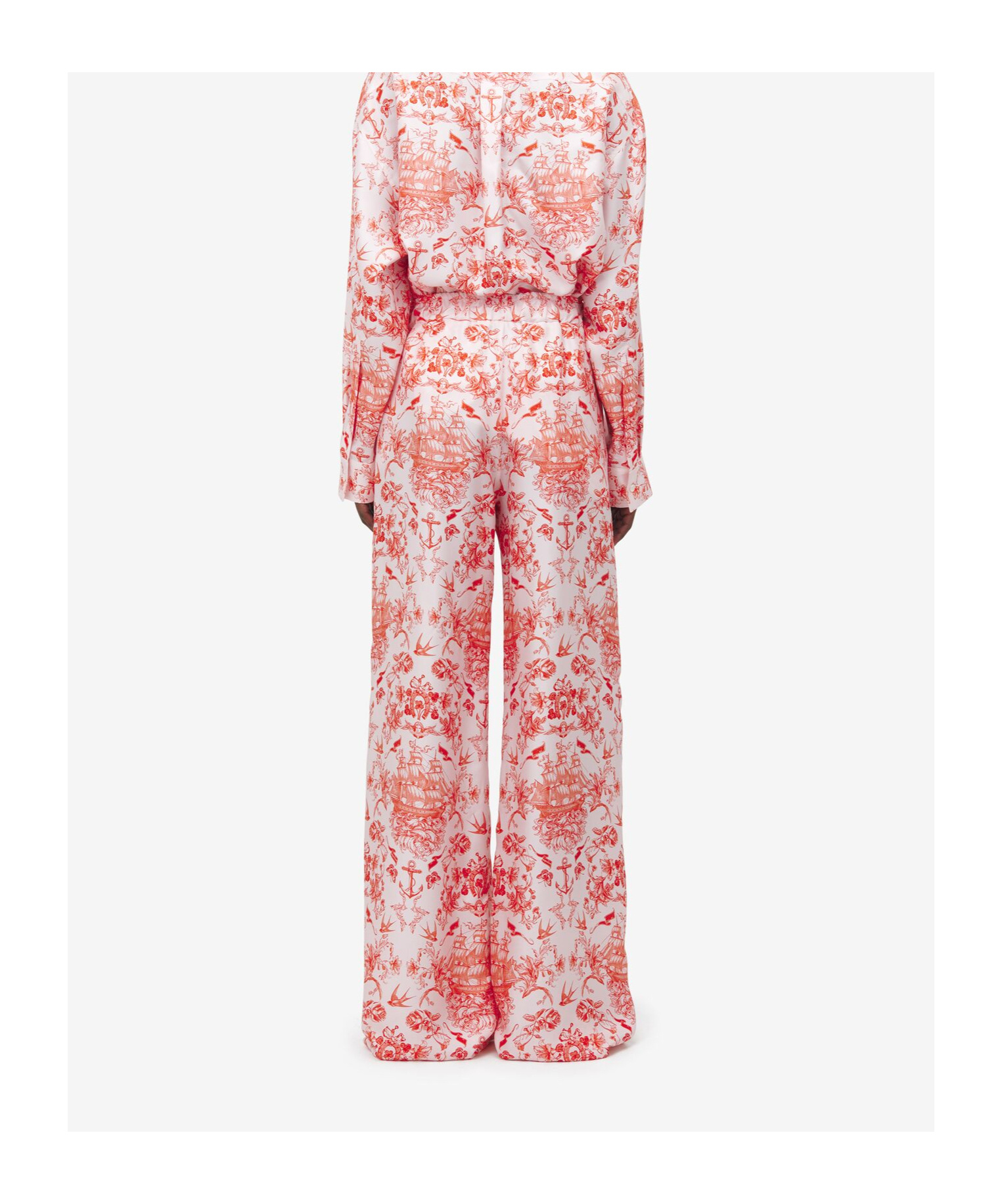 Alexander Mcqueen Sailor Tattoo Pyjama Trousers In White