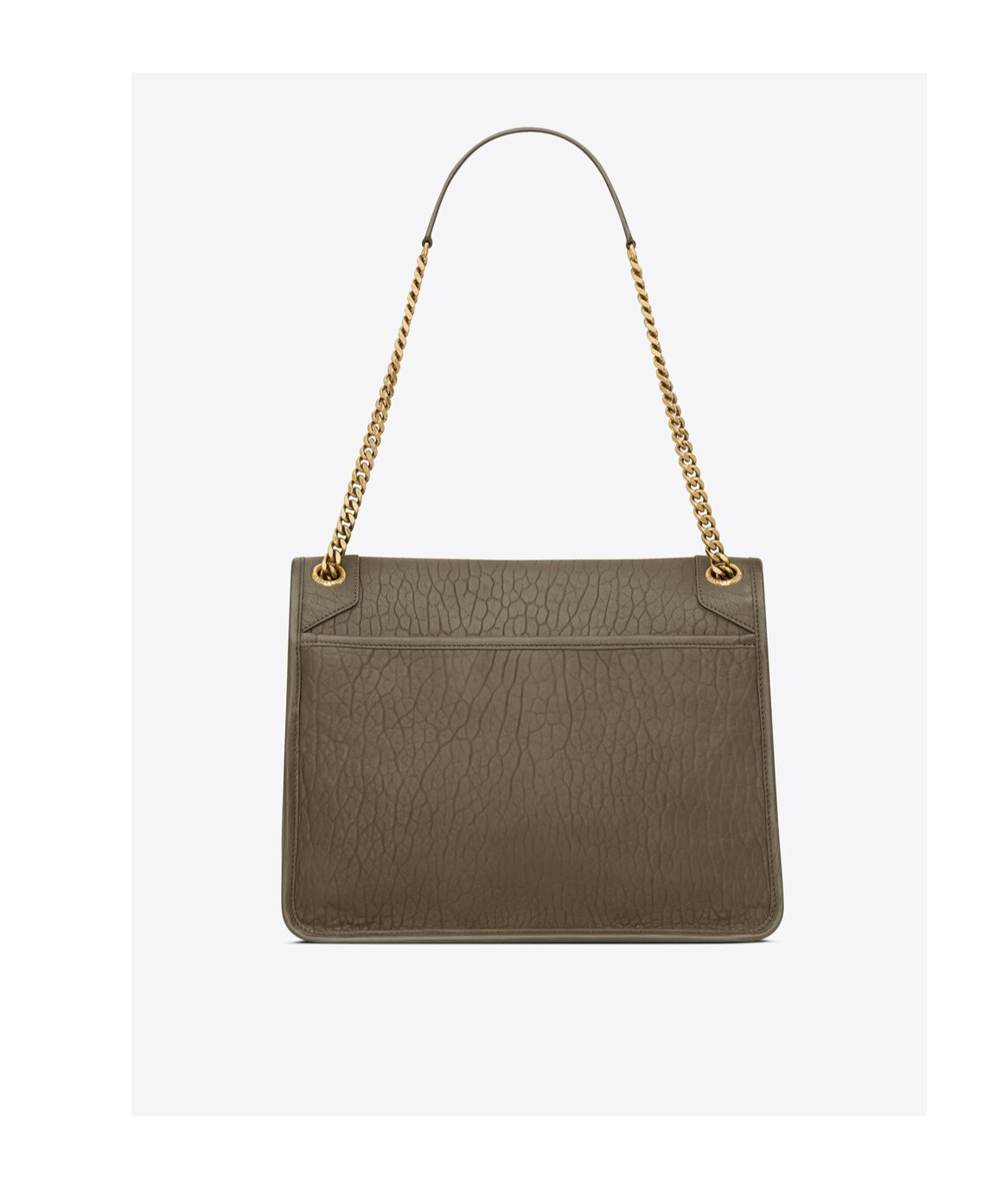 Saint Laurent Niki Large Grain Shoulder Bag In Green