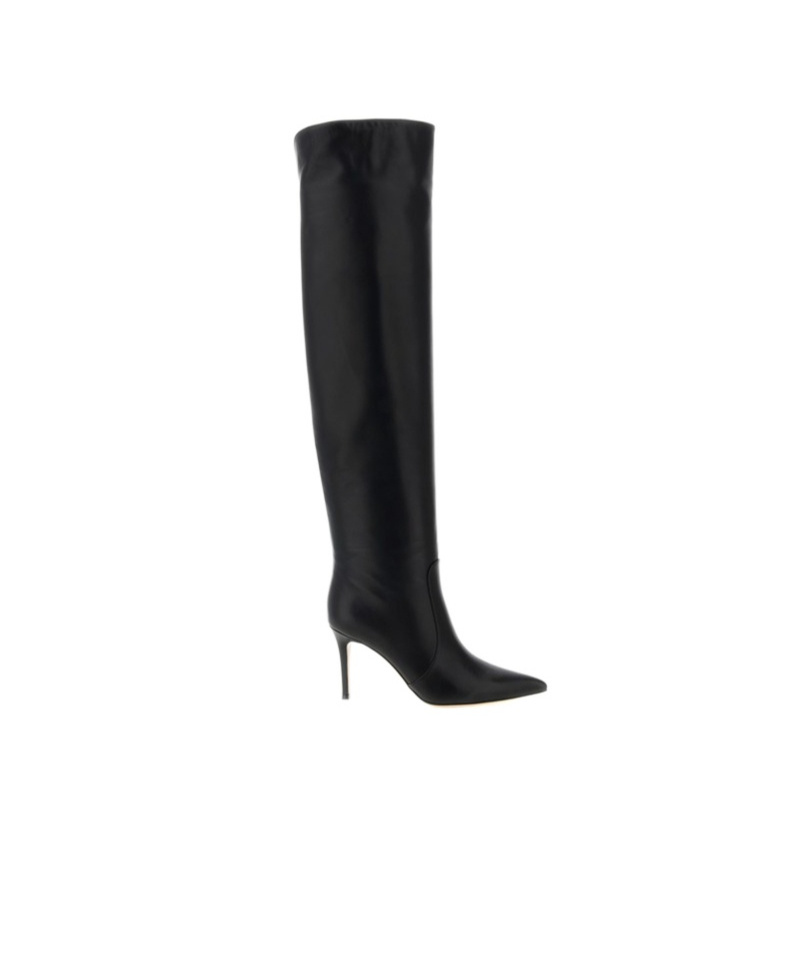 Gianvito Rossi Pointed-toe Boots In Black