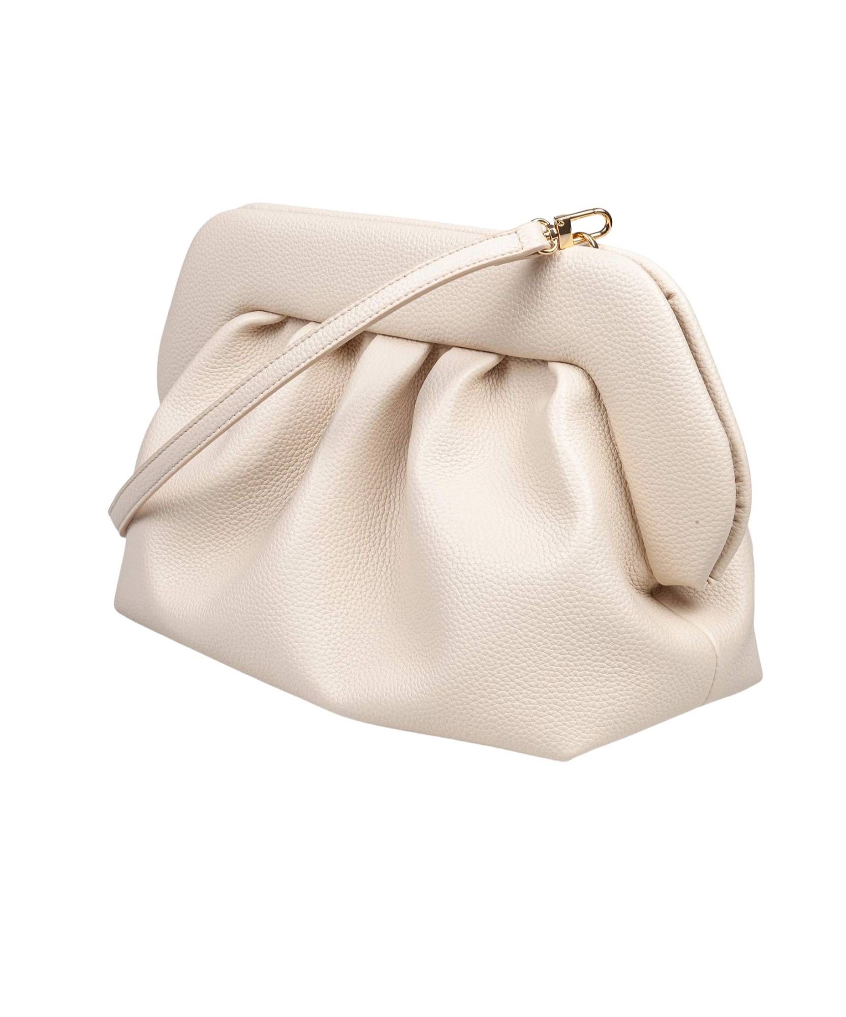 Themoirè Tasche Ruched Crossbody Bag In Nude