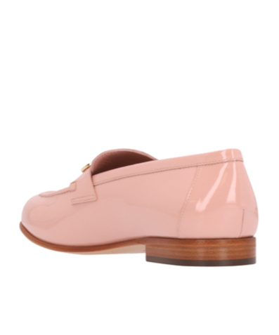 Ferragamo Gancini-detail Patent Loafers In Pink