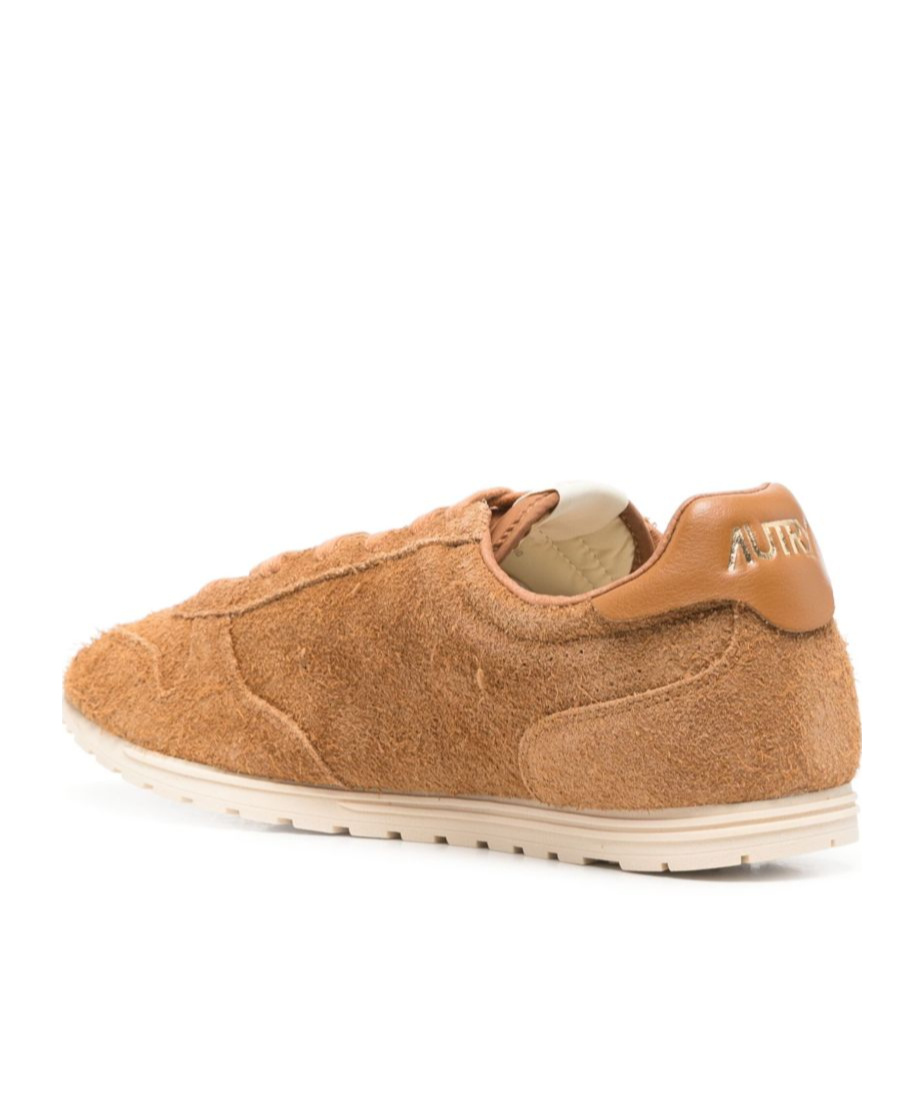 Autry Suede Leather Low Top Sneakers In Brown
